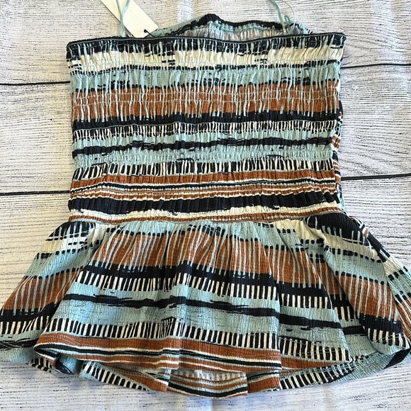 Anthropologie • Porridge Smocked Tube Top • Blue Stripe Sz M • NWT! - Picture 5 of 9